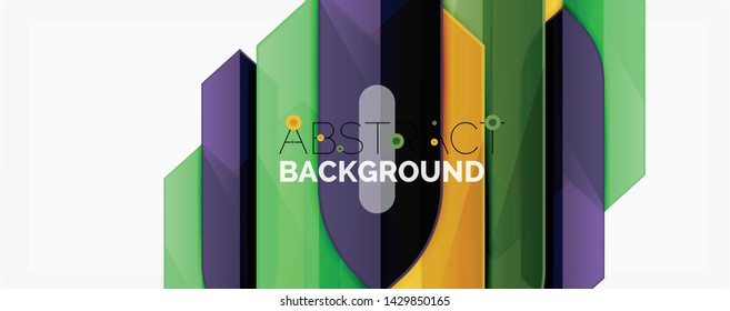 Fondo abstracto geométrico. Composición dinámica de formas. Ilustración del vector