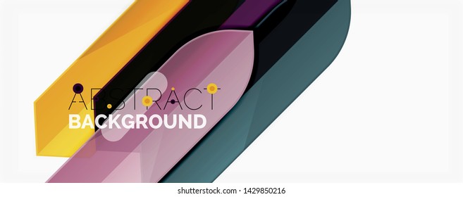 Geometric abstract background. Dynamic shapes composition. Vector illustration