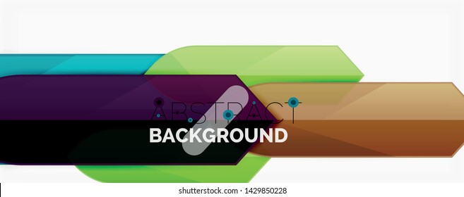Geometric abstract background. Dynamic shapes composition. Vector illustration