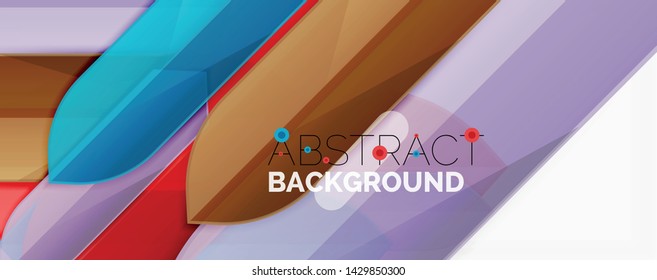 Geometric abstract background. Dynamic shapes composition. Vector illustration