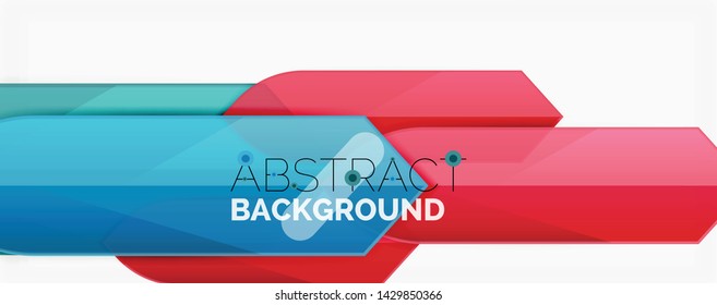 Geometrischer abstrakter Hintergrund. Dynamische Formen-Zusammensetzung. Vektorgrafik