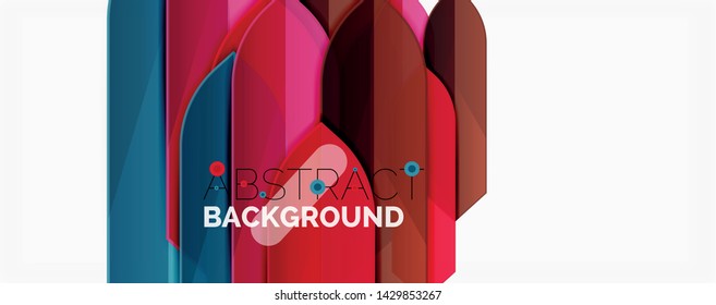 Fondo abstracto geométrico. Composición dinámica de formas. Ilustración del vector