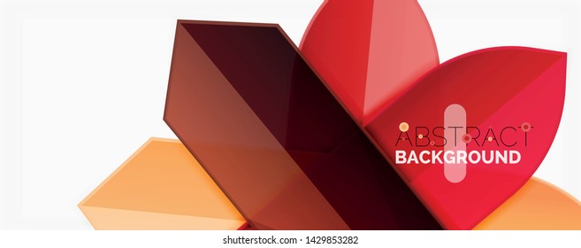 Fondo abstracto geométrico. Composición dinámica de formas. Ilustración del vector