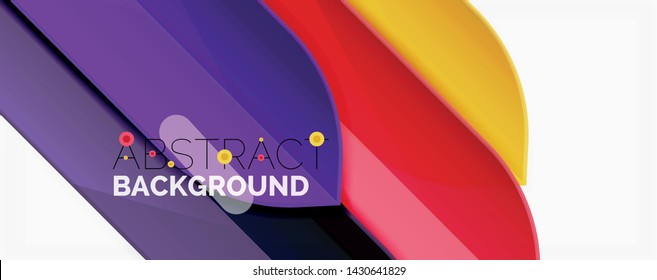 Geometric abstract background. Dynamic shapes composition. Vector illustration