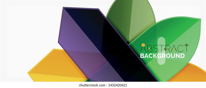 Fondo abstracto geométrico. Composición dinámica de formas. Ilustración del vector