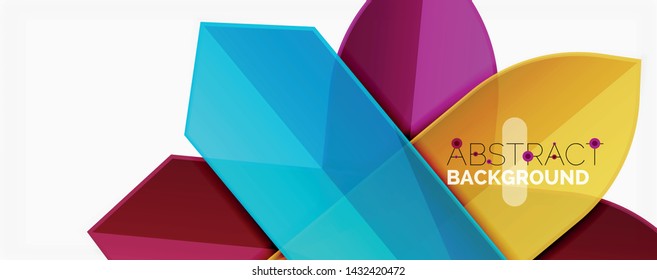 Fondo abstracto geométrico. Composición dinámica de formas. Ilustración del vector