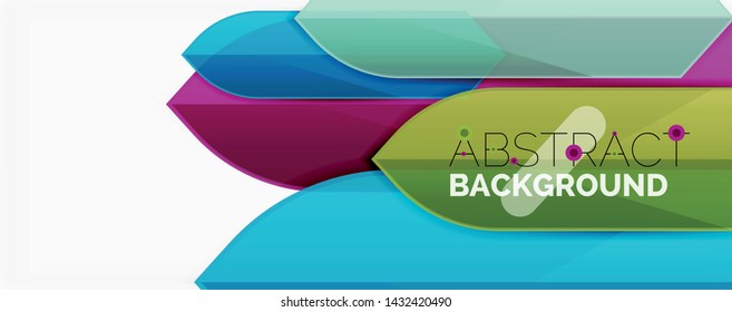 Geometric abstract background. Dynamic shapes composition. Vector illustration