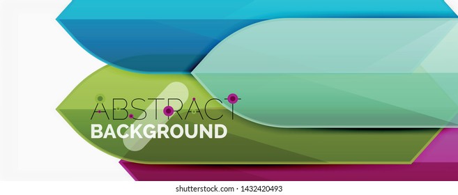Geometric abstract background. Dynamic shapes composition. Vector illustration