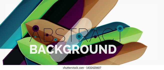 Fondo abstracto geométrico. Composición dinámica de formas. Ilustración del vector