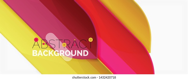 Geometric abstract background. Dynamic shapes composition. Vector illustration