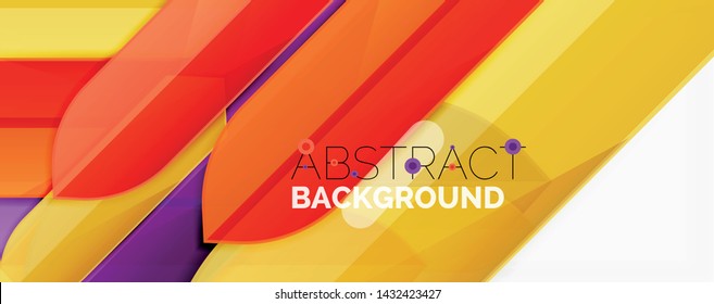 Fondo abstracto geométrico. Composición dinámica de formas. Ilustración del vector