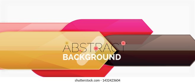 Geometric abstract background. Dynamic shapes composition. Vector illustration