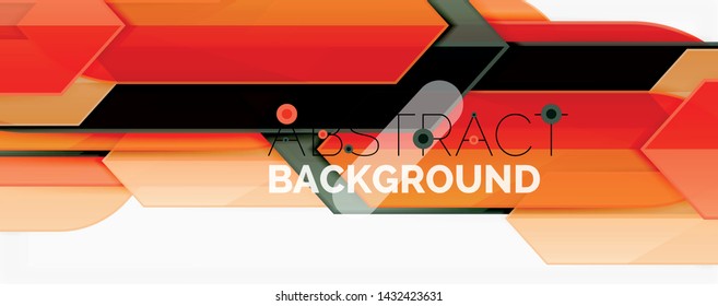 Geometric abstract background. Dynamic shapes composition. Vector illustration