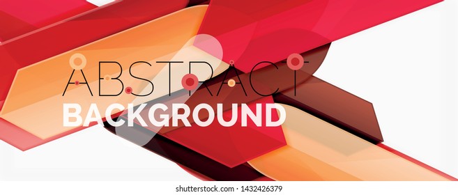 Geometric abstract background. Dynamic shapes composition. Vector illustration