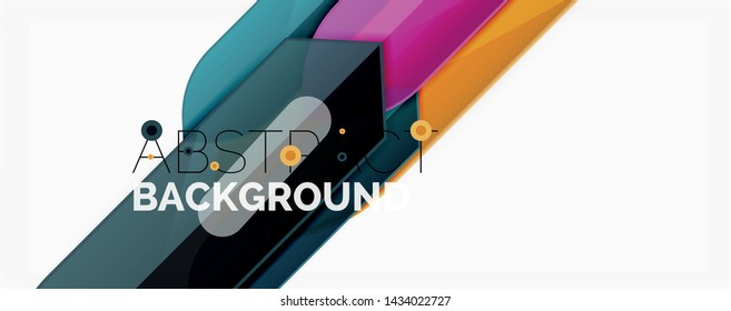 Geometric abstract background. Dynamic shapes composition. Vector illustration