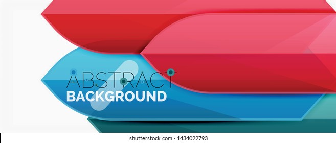Geometric abstract background. Dynamic shapes composition. Vector illustration
