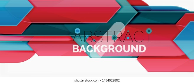 Geometric abstract background. Dynamic shapes composition. Vector illustration