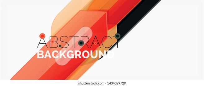 Geometric abstract background. Dynamic shapes composition. Vector illustration