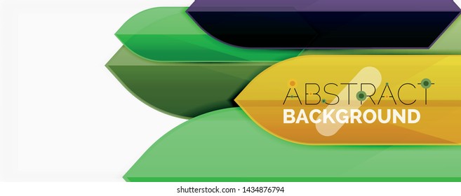 Geometric abstract background. Dynamic shapes composition. Vector illustration
