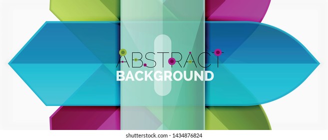 Fondo abstracto geométrico. Composición dinámica de formas. Ilustración del vector