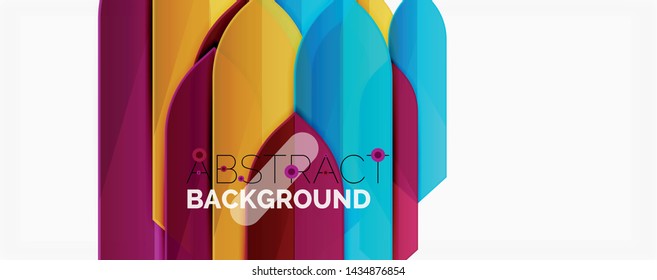 Geometric abstract background. Dynamic shapes composition. Vector illustration