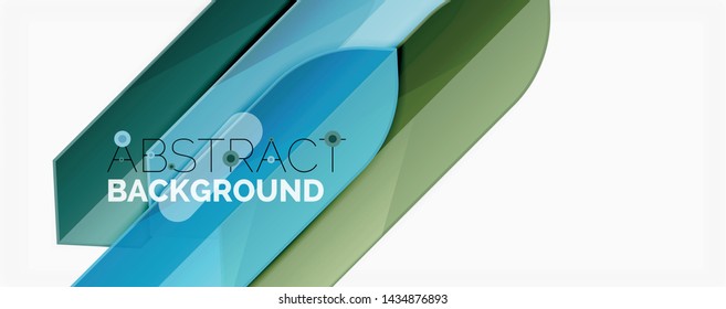 Geometric abstract background. Dynamic shapes composition. Vector illustration