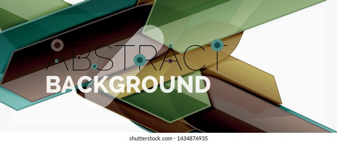 Geometric abstract background. Dynamic shapes composition. Vector illustration