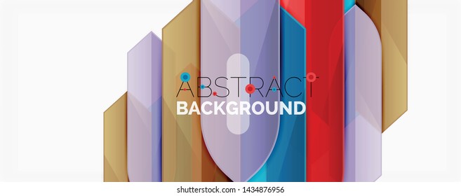 Fondo abstracto geométrico. Composición dinámica de formas. Ilustración del vector