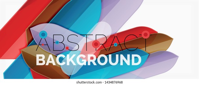 Geometric abstract background. Dynamic shapes composition. Vector illustration