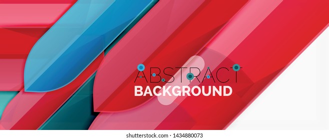 Fondo abstracto geométrico. Composición dinámica de formas. Ilustración del vector