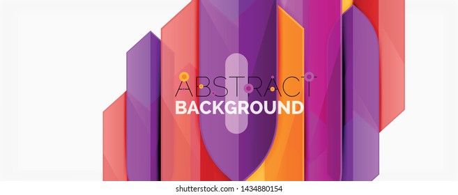 Fondo abstracto geométrico. Composición dinámica de formas. Ilustración del vector