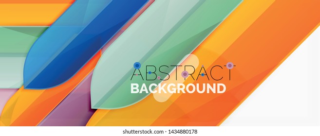 Geometric abstract background. Dynamic shapes composition. Vector illustration