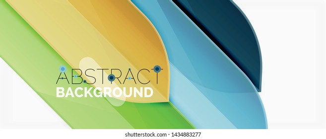 Geometric abstract background. Dynamic shapes composition. Vector illustration