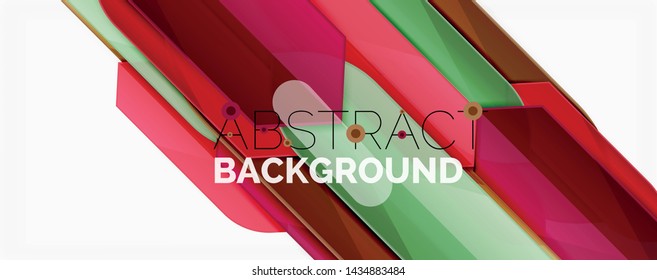 Geometric abstract background. Dynamic shapes composition. Vector illustration
