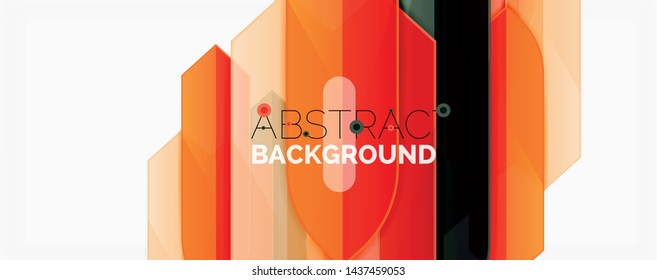 Fondo abstracto geométrico. Composición dinámica de formas. Ilustración del vector