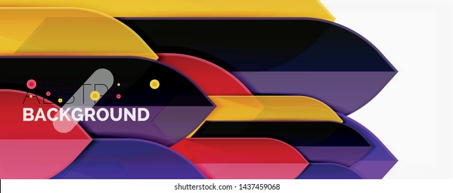 Fondo abstracto geométrico. Composición dinámica de formas. Ilustración del vector