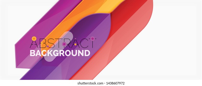 Geometric abstract background. Dynamic shapes composition. Vector illustration