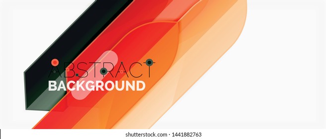 Geometric abstract background. Dynamic shapes composition. Vector illustration