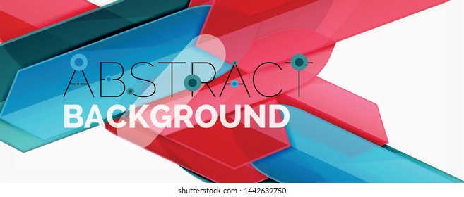 Geometric abstract background. Dynamic shapes composition. Vector illustration