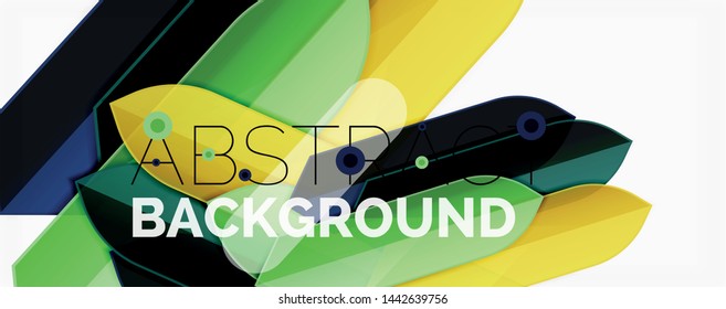 Geometric abstract background. Dynamic shapes composition. Vector illustration