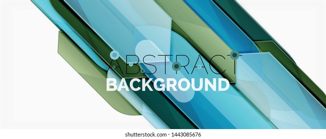 Geometric abstract background. Dynamic shapes composition. Vector illustration
