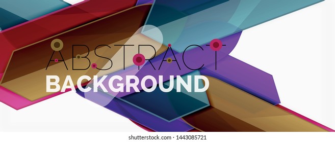 Fondo abstracto geométrico. Composición dinámica de formas. Ilustración del vector