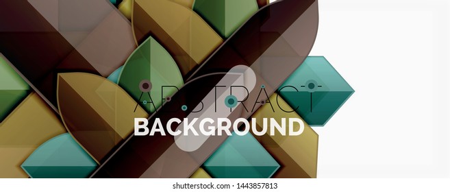 Fondo abstracto geométrico. Composición dinámica de formas. Ilustración del vector