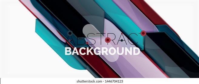 Geometric abstract background. Dynamic shapes composition. Vector illustration