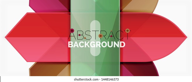 Fondo abstracto geométrico. Composición dinámica de formas. Ilustración del vector
