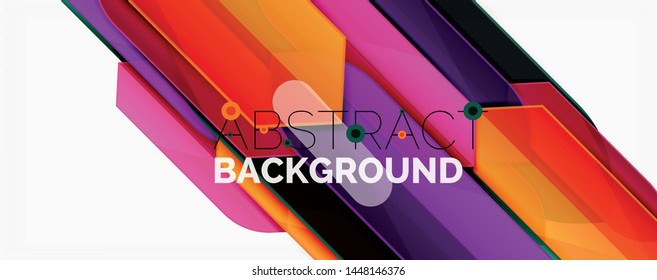 Geometric abstract background. Dynamic shapes composition. Vector illustration