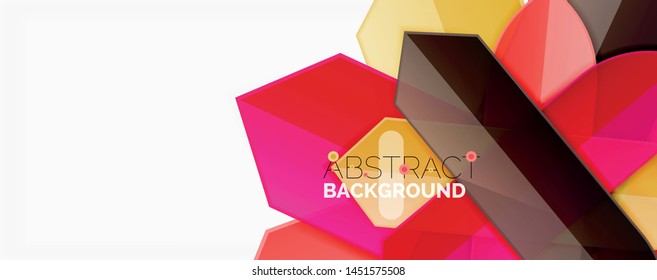 Fondo abstracto geométrico. Composición dinámica de formas. Ilustración del vector