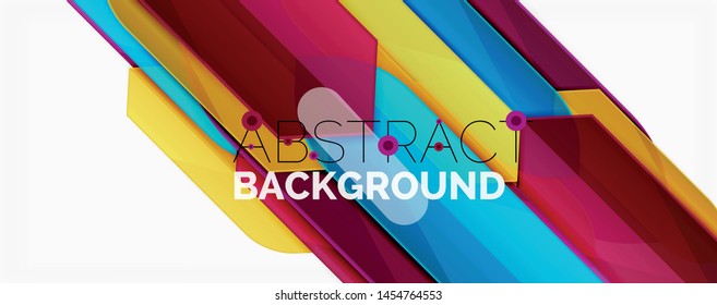 Fondo abstracto geométrico. Composición dinámica de formas. Ilustración del vector
