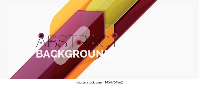 Geometrischer abstrakter Hintergrund. Dynamische Formen-Zusammensetzung. Vektorgrafik