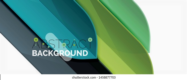 Geometric abstract background. Dynamic shapes composition. Vector illustration